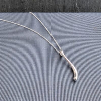 Silver droplet pendant